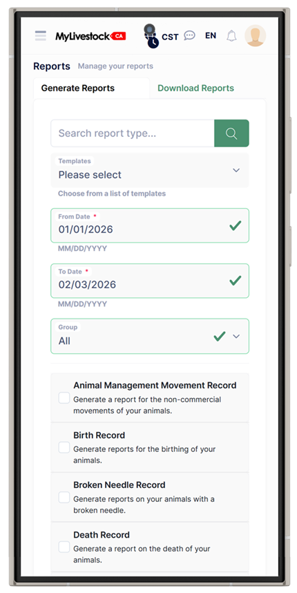 Animal Management Reports